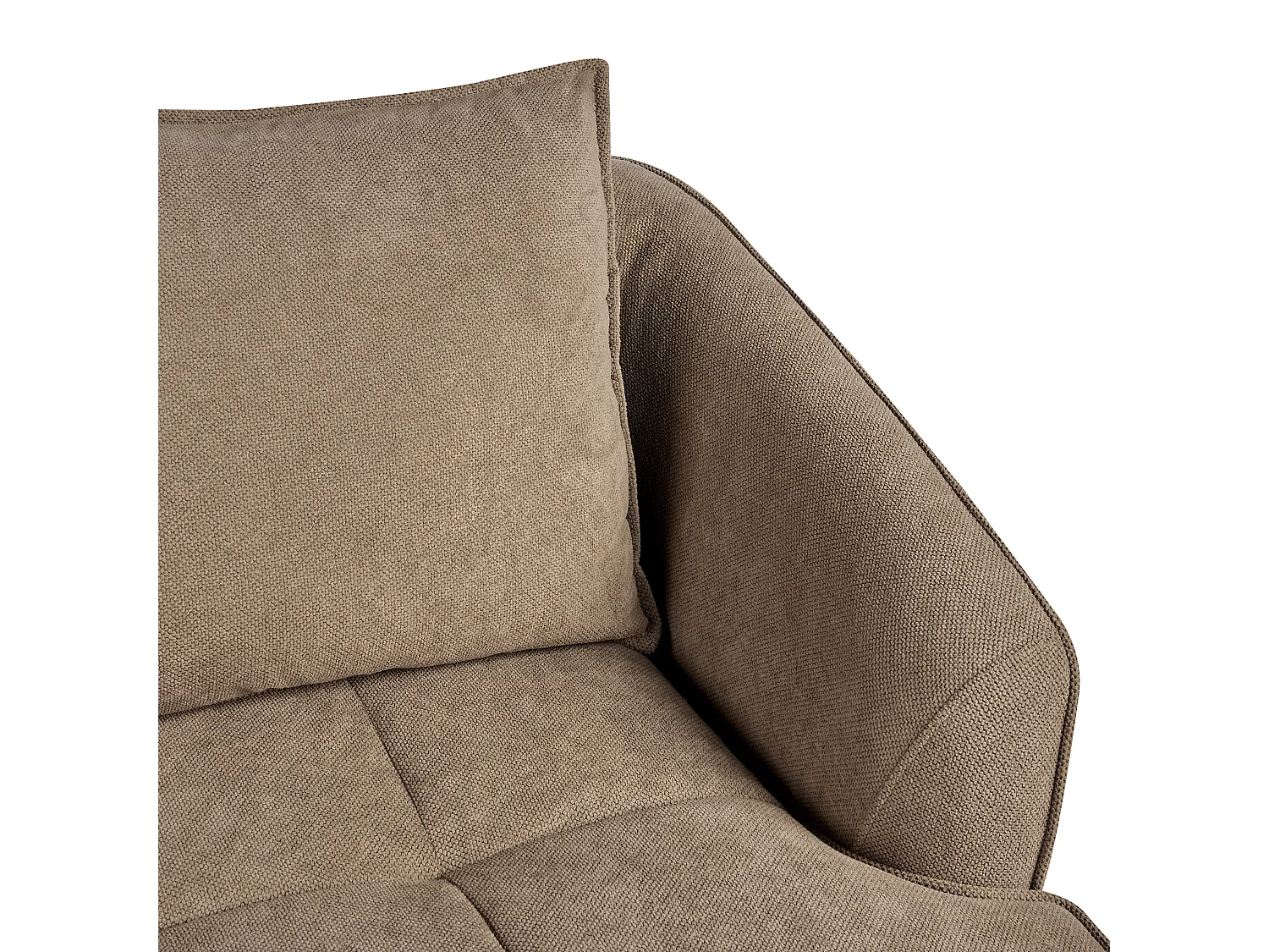 Canapé 3 places HOBRO Tissu Marron clair