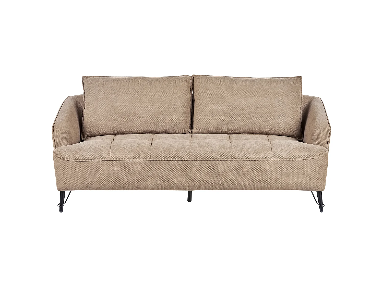 Sofa HOBRO Jasnobrązowy dla 3 osób
