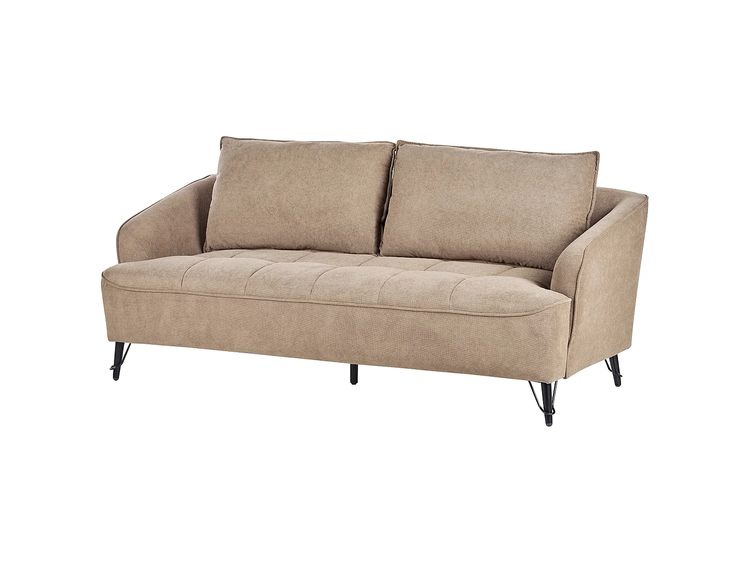 Sofa HOBRO Jasnobrązowy dla 3 osób