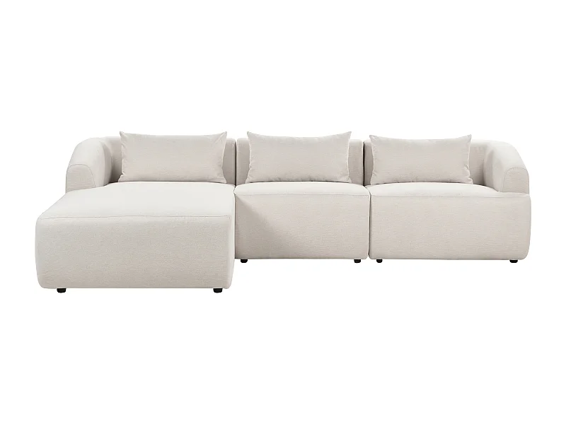 Divano angolare SVANSELE Tessuto Beige chiaro 3 posti Lato destro