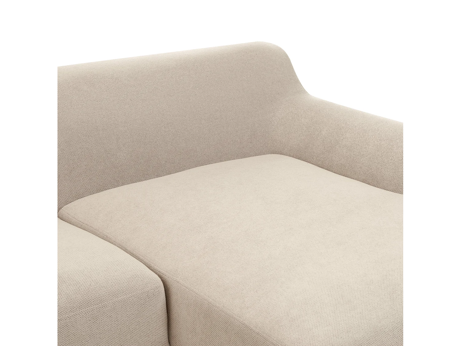 Narożnik SOSJO Beżowoszary dla 3 osób Lewostronny