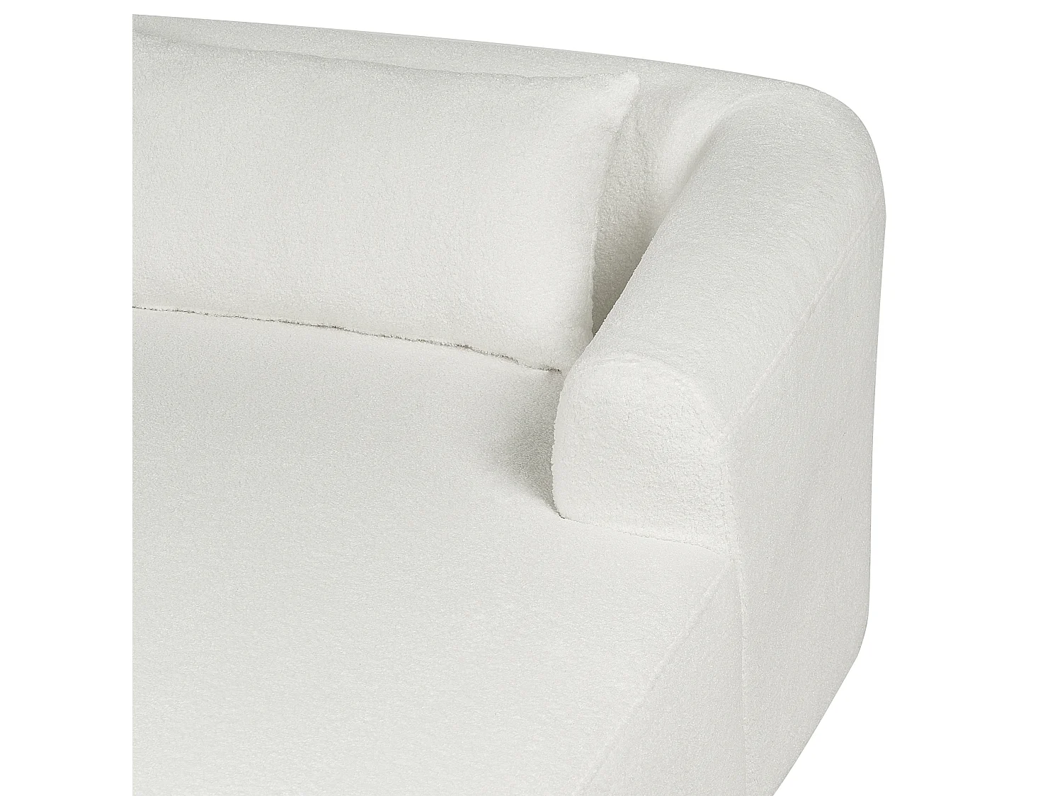 Hoekbank SVANSELE Bouclé Gebroken wit 3-zitter Rechterzijde