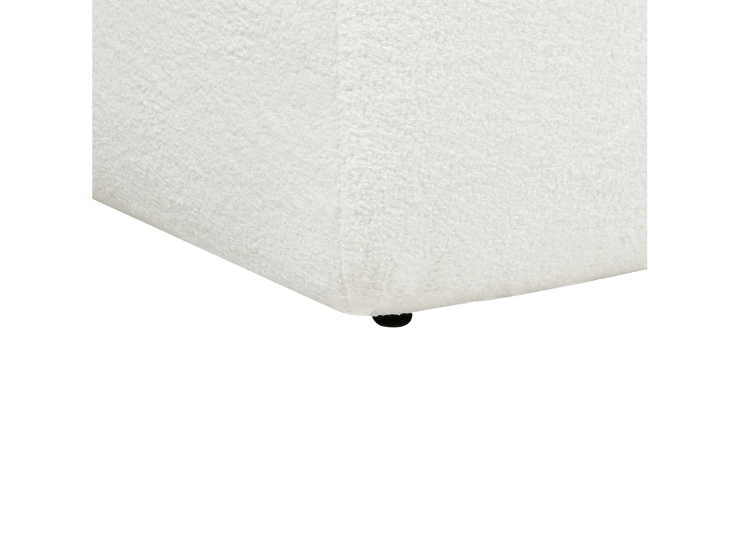 Divano angolare SVANSELE Bouclé Bianco sporco 3 posti Lato destro