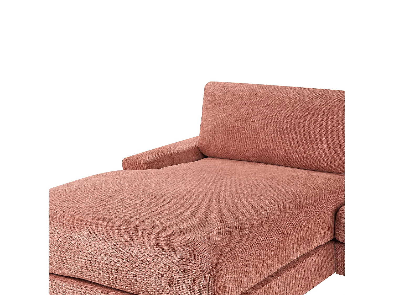 Sofa Stoff rot rechtsseitig für 3 Personen L-Form modern Maloy