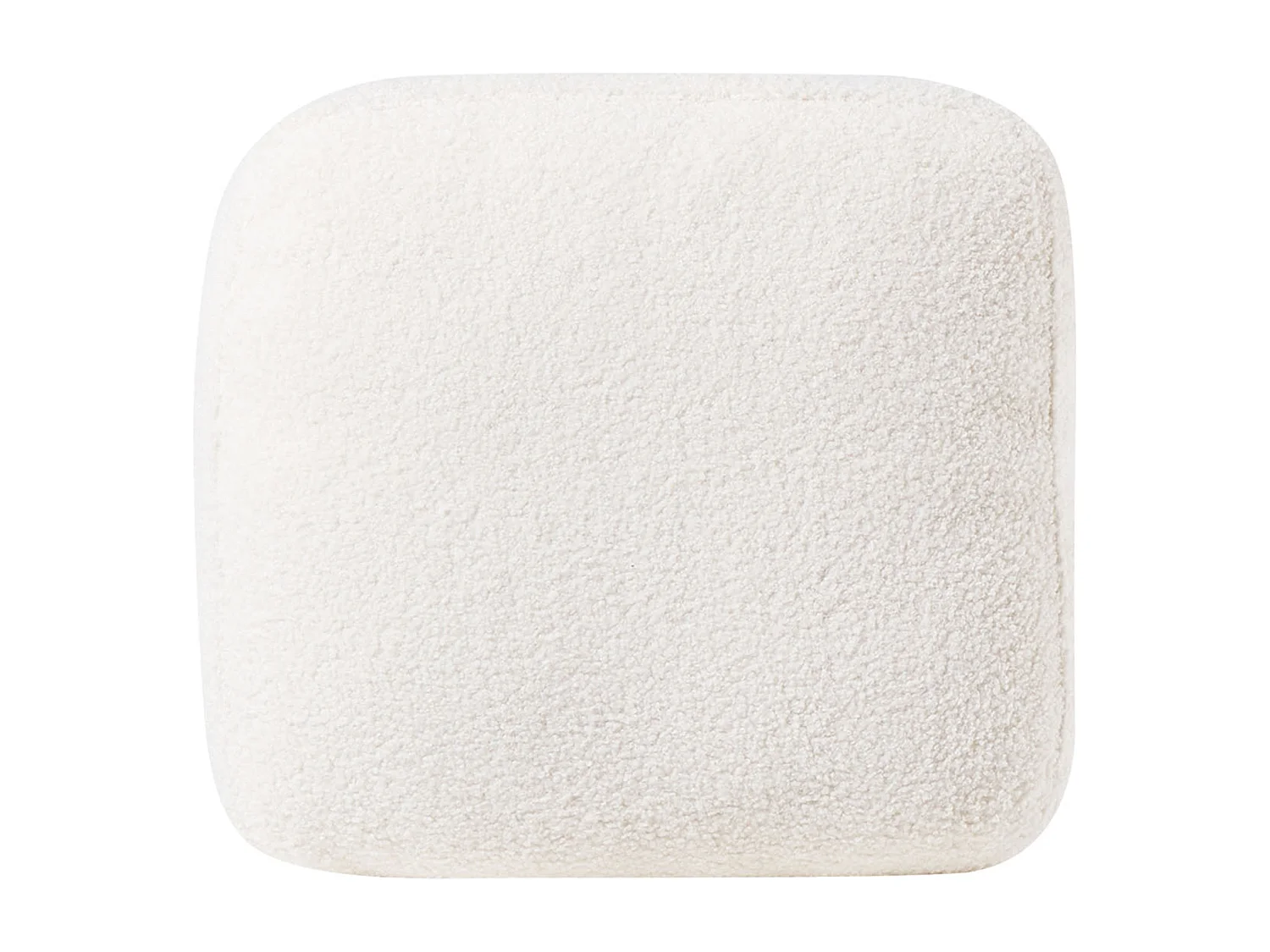 Canapé d'Angle à droite Salon Moderne en Forme de L Tapissé en Tissu Bouclé Blanc Oslo