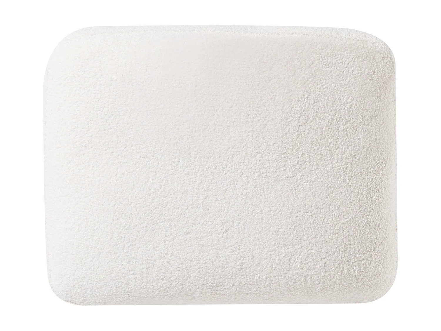 Canapé d\'Angle à droite Salon Moderne en Forme de L Tapissé en Tissu Bouclé Blanc Oslo