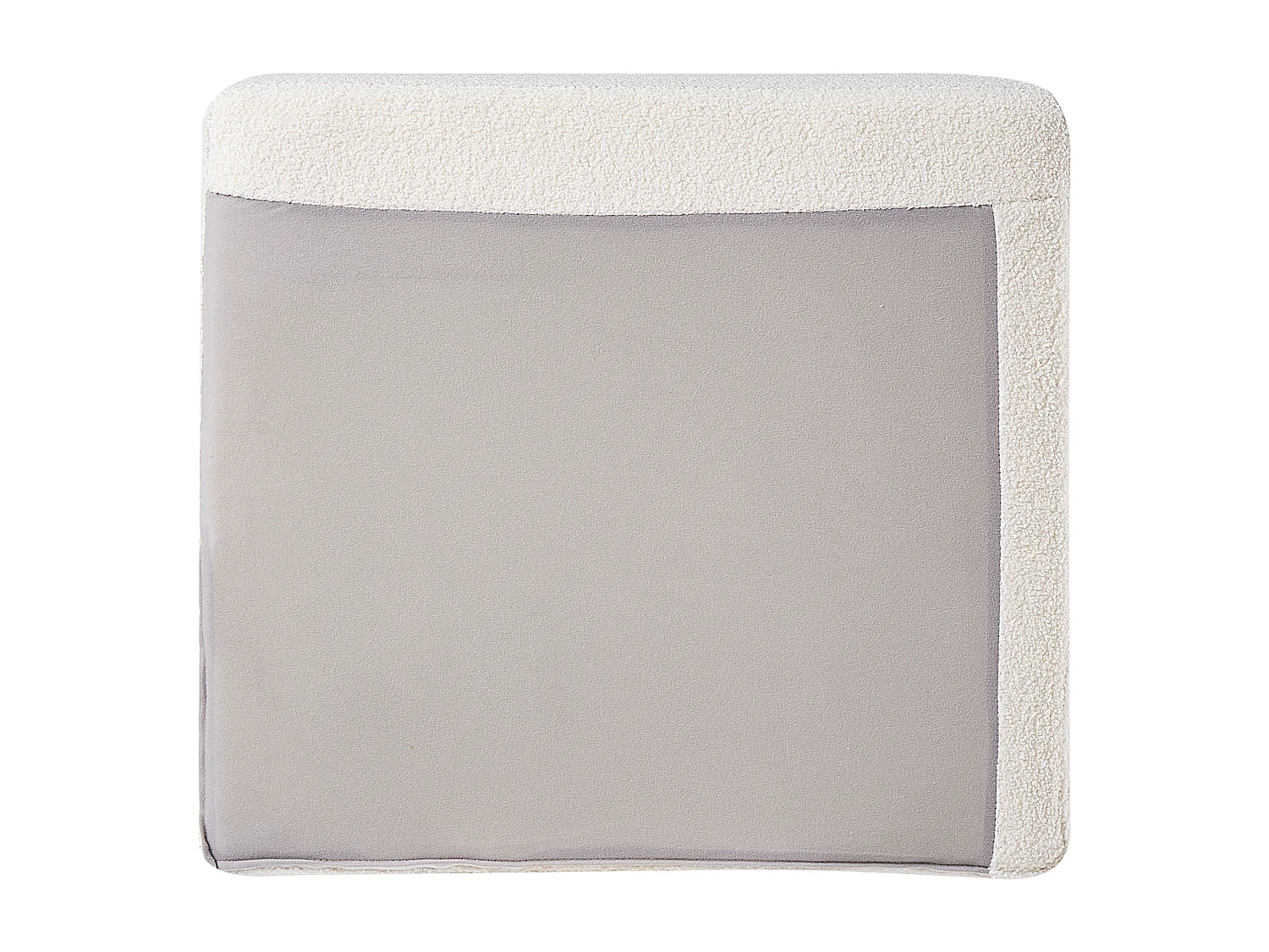 Canapé d\'Angle à droite Salon Moderne en Forme de L Tapissé en Tissu Bouclé Blanc Oslo