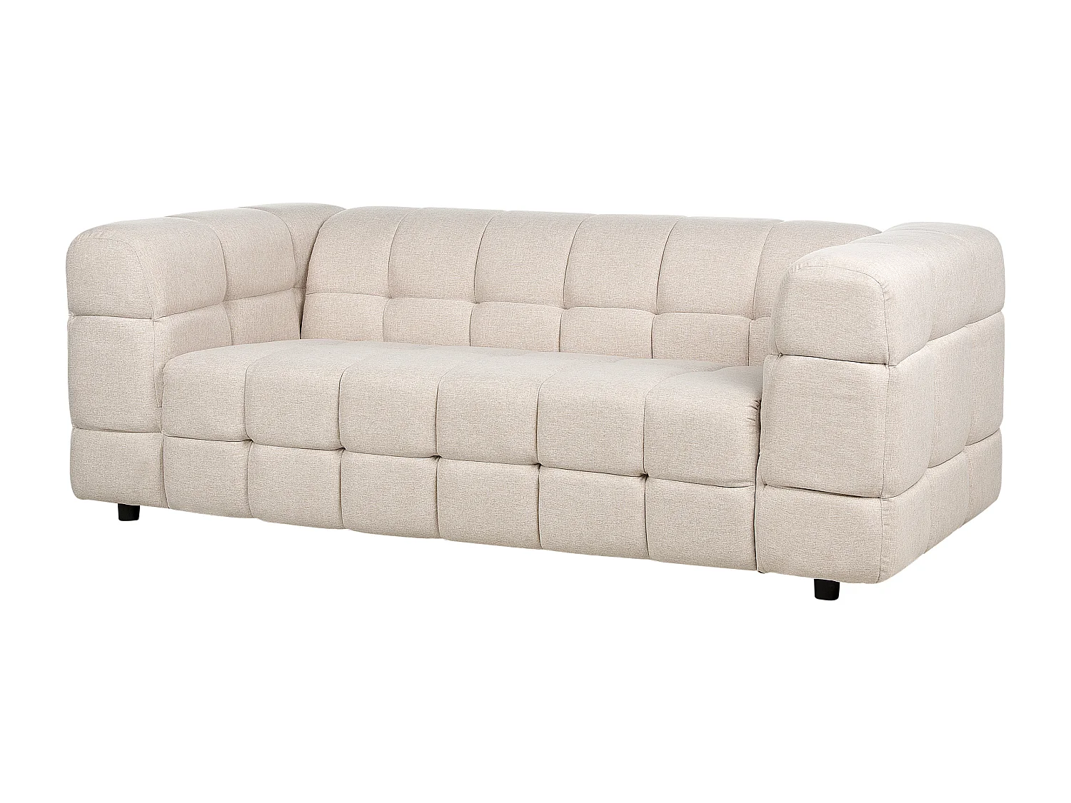 Divano MULLOLA Tessuto Beige chiaro 3 posti