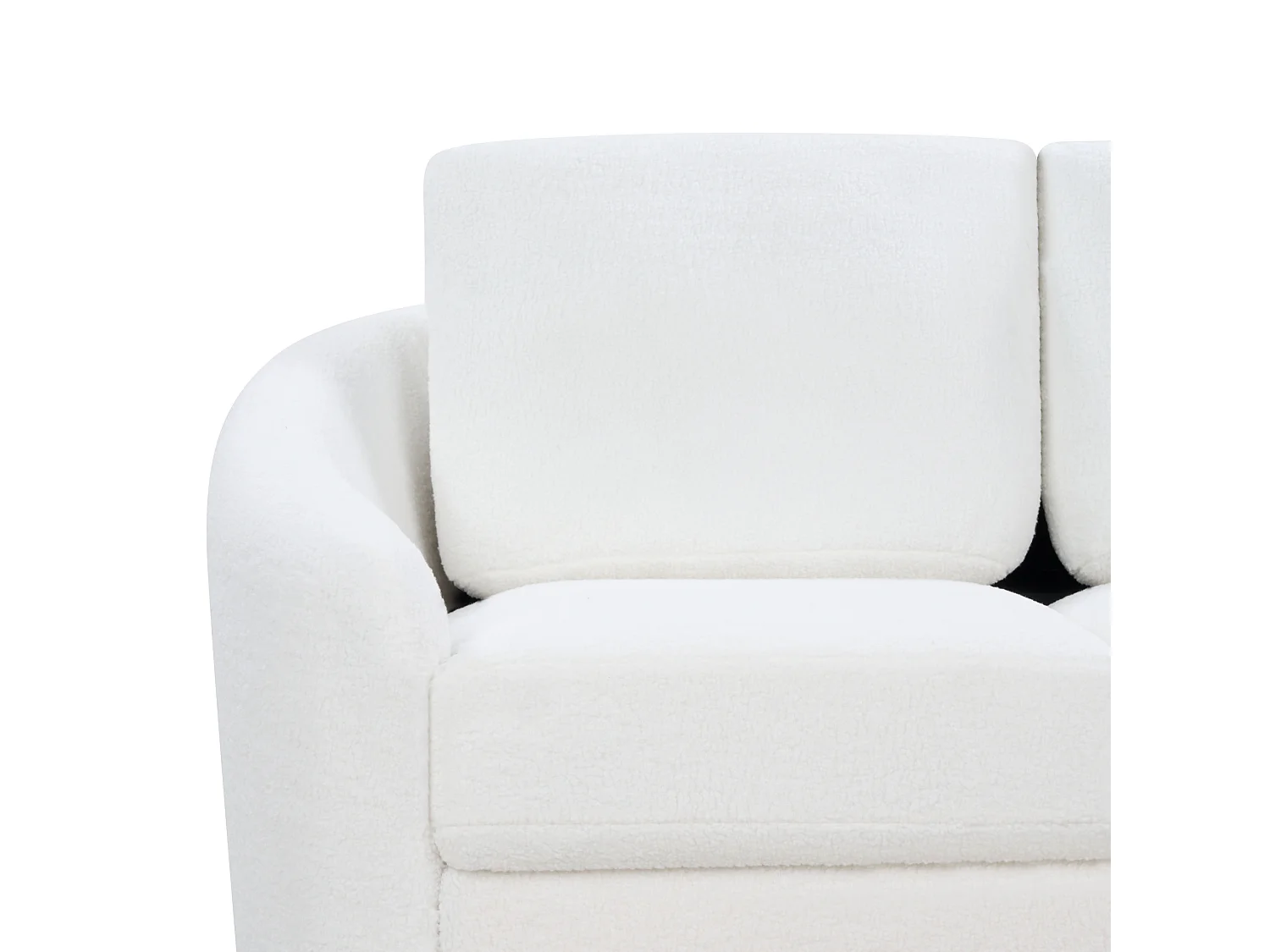 Sofa TROSA Boucle Biały dla 3 osób