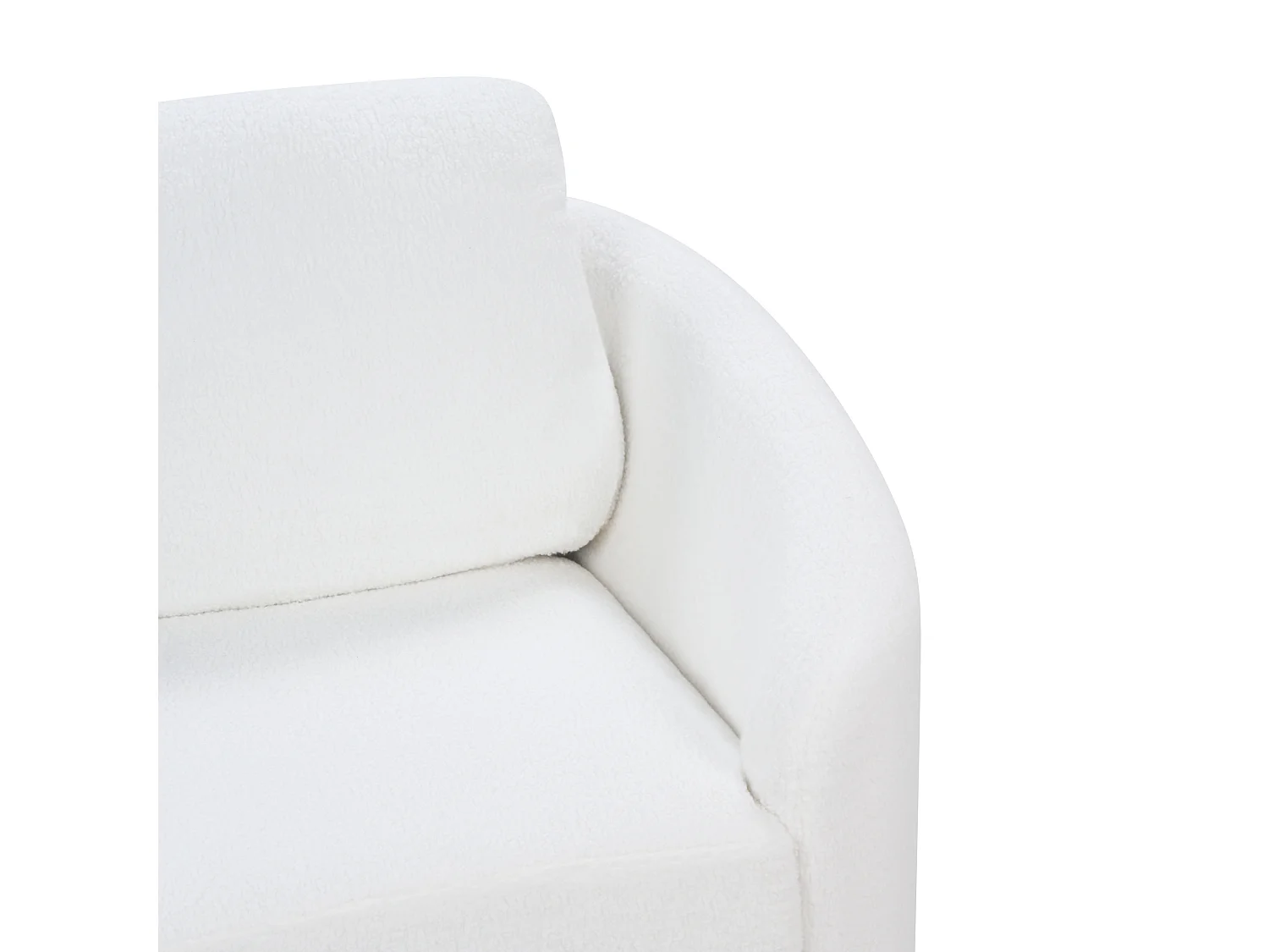 Sofa TROSA Boucle Biały dla 3 osób