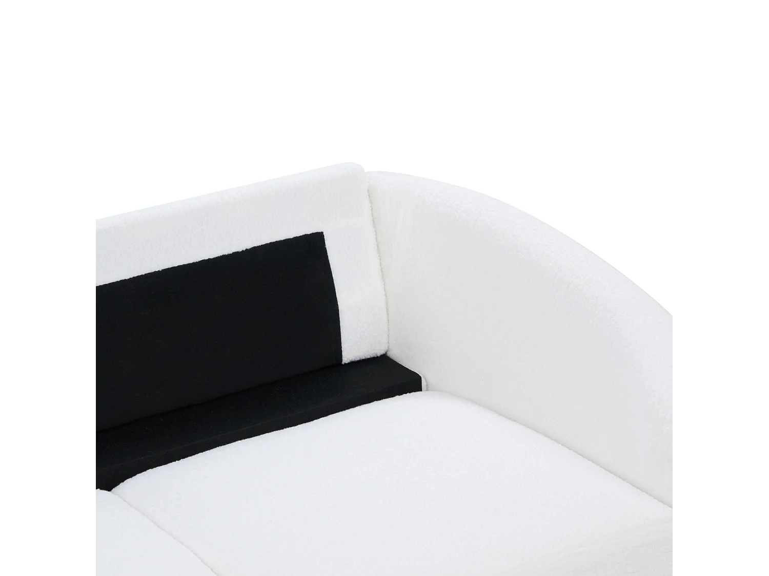 Sofá TROSA Bouclé Blanco 3 plazas