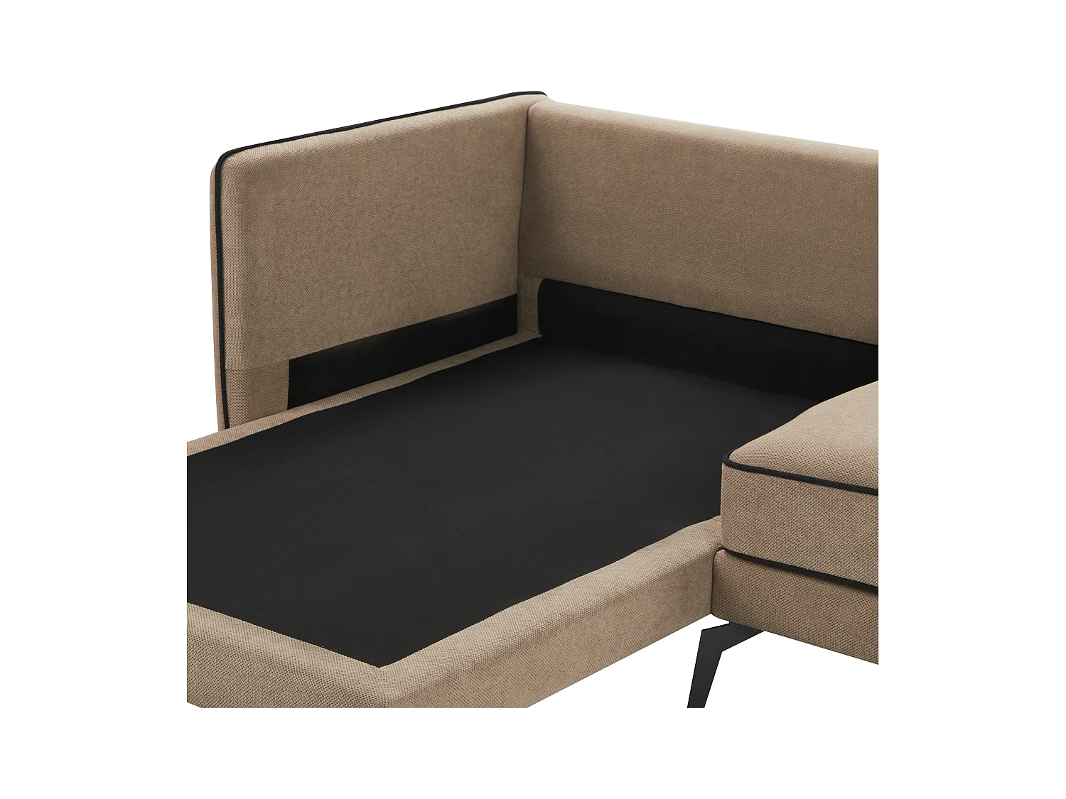 Hoekbank ALTAN Stof Lichtbruin 3-zitter Rechterzijde