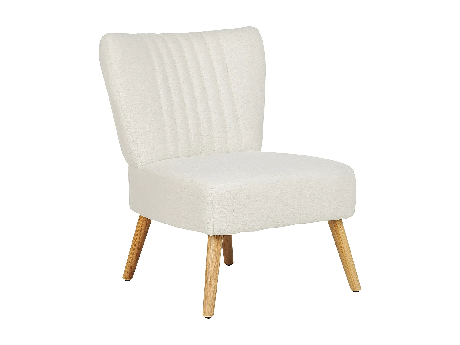 Sessel VAASA Bouclé Weiss