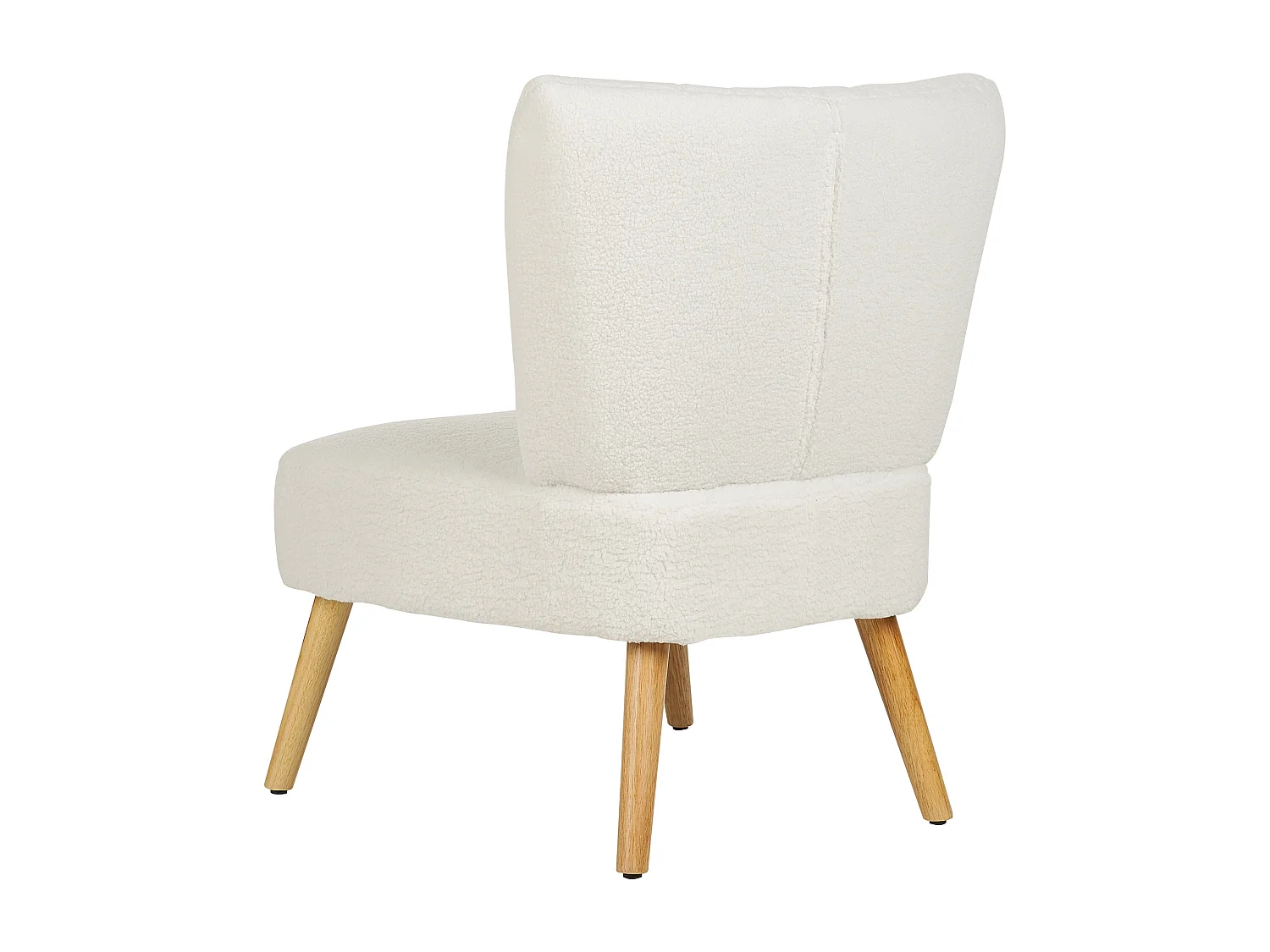 Fauteuil VAASA Bouclé Blanc