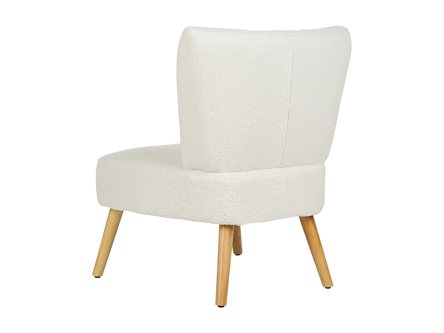 Fauteuil VAASA Bouclé Blanc