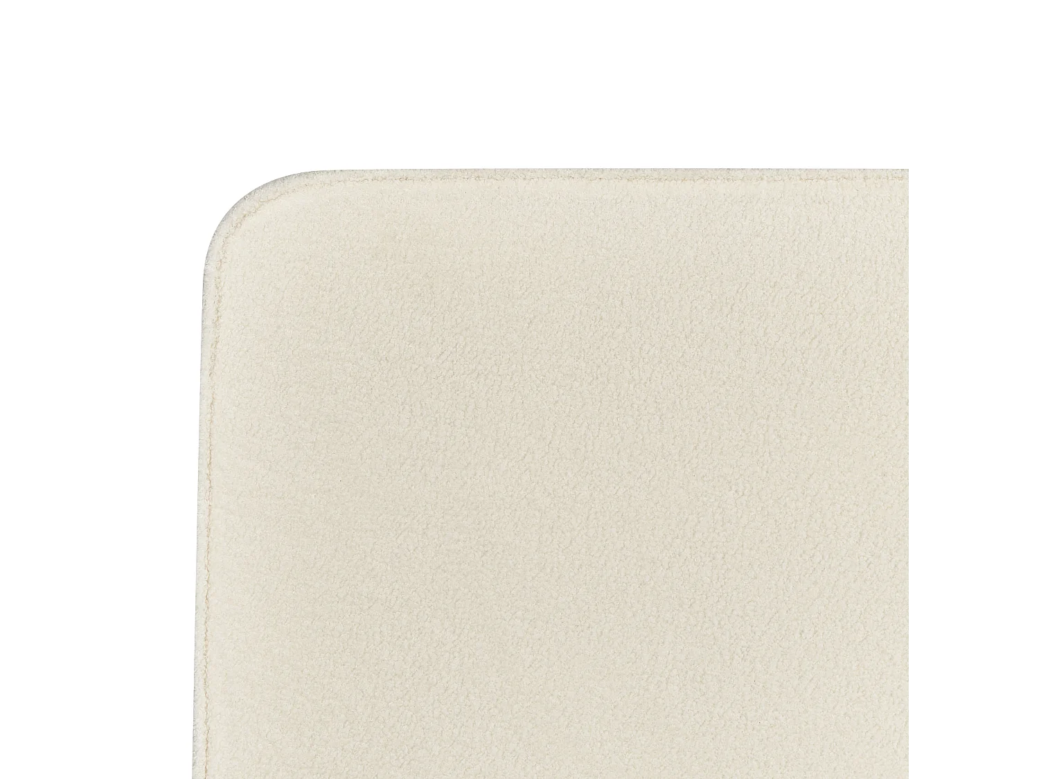 Bed Bouclé VALOGNES 180 x 200 cm Lichtbeige