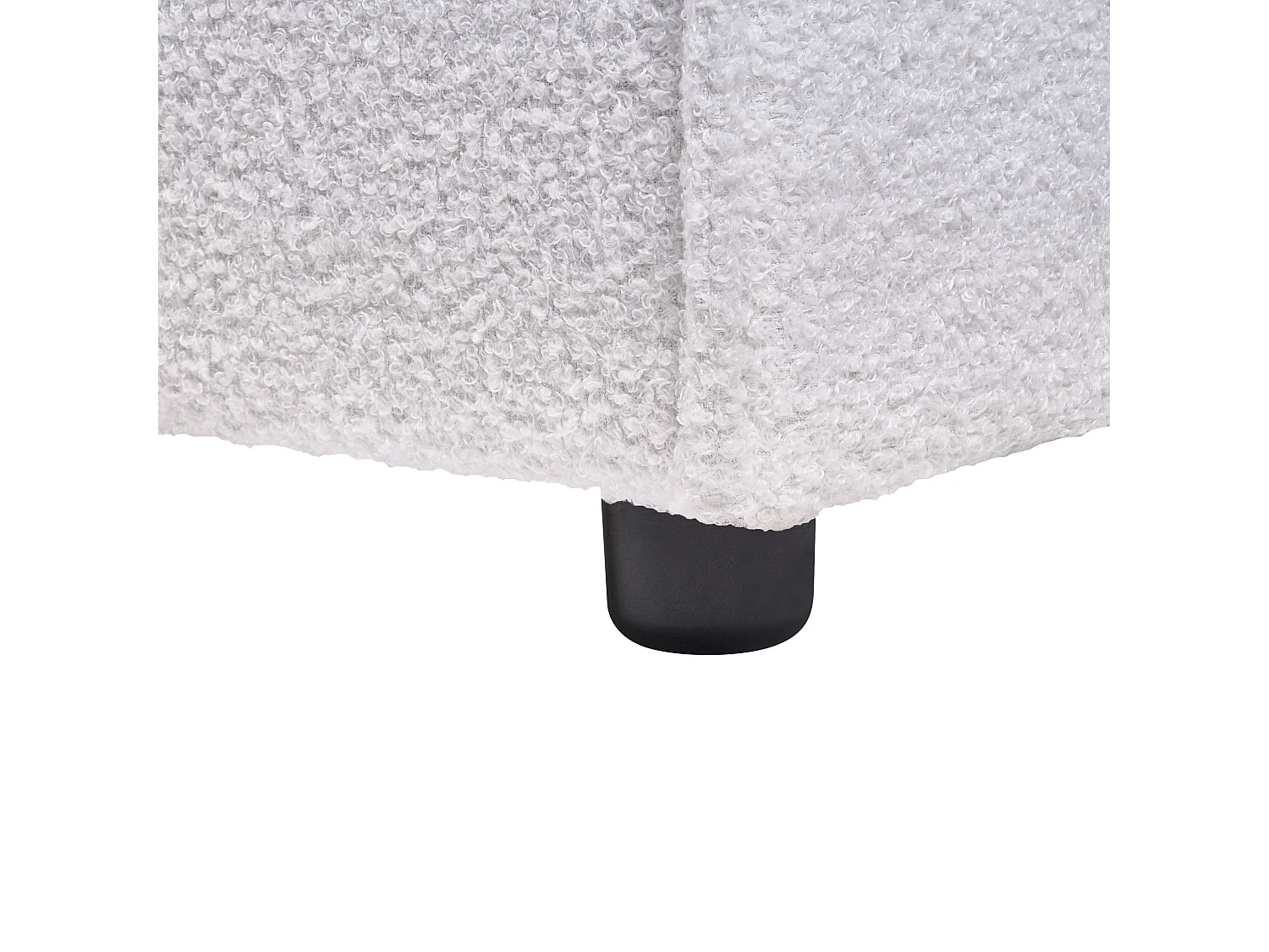 Cama Bouclé LINARDS 160 x 200 cm Blanco