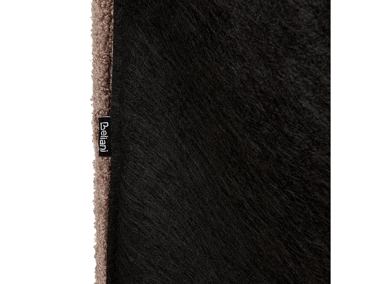 Lit avec sommier Bouclé VALOGNES 180 x 200 cm Marron