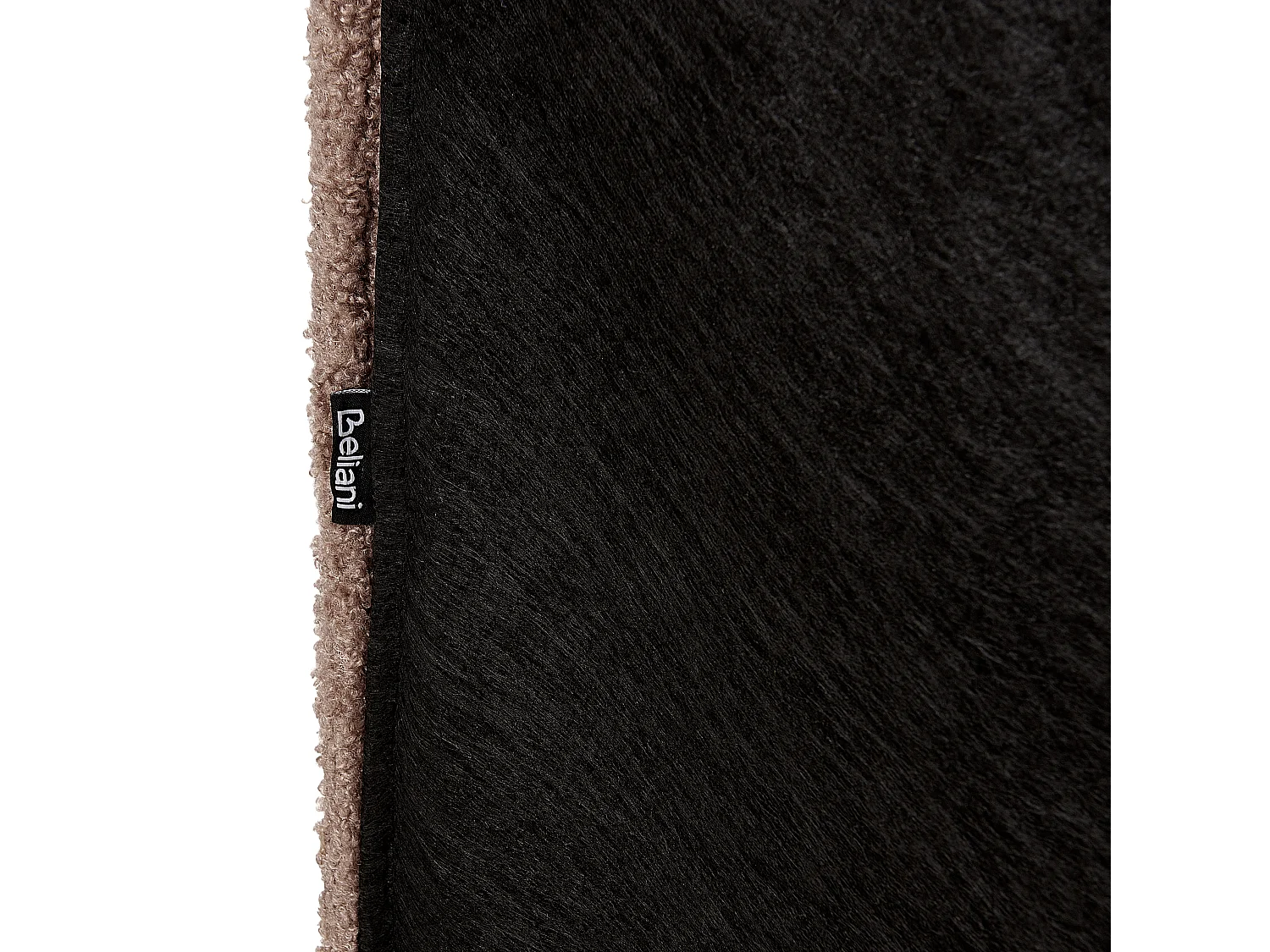 Lit avec sommier Bouclé VALOGNES 180 x 200 cm Marron