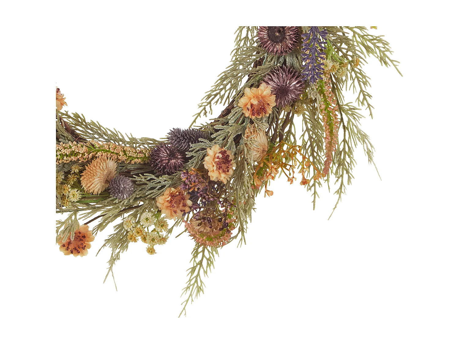 Couronne décorative CAMRUN 45 cm Vert