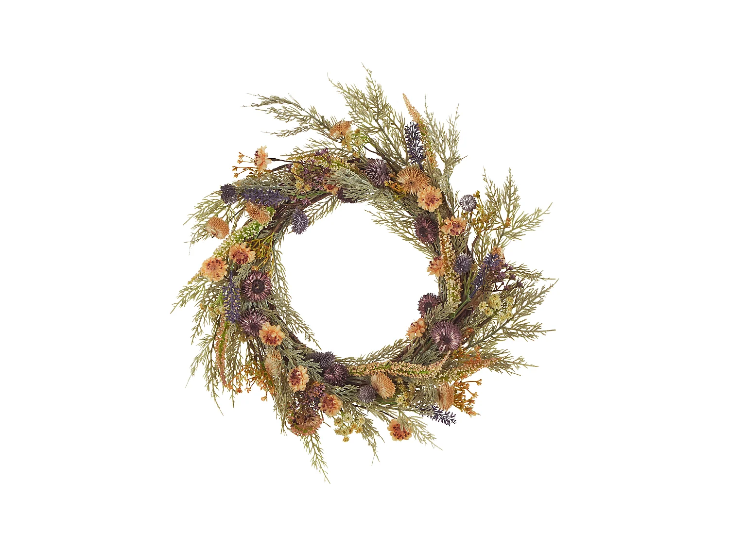Couronne décorative CAMRUN 45 cm Vert