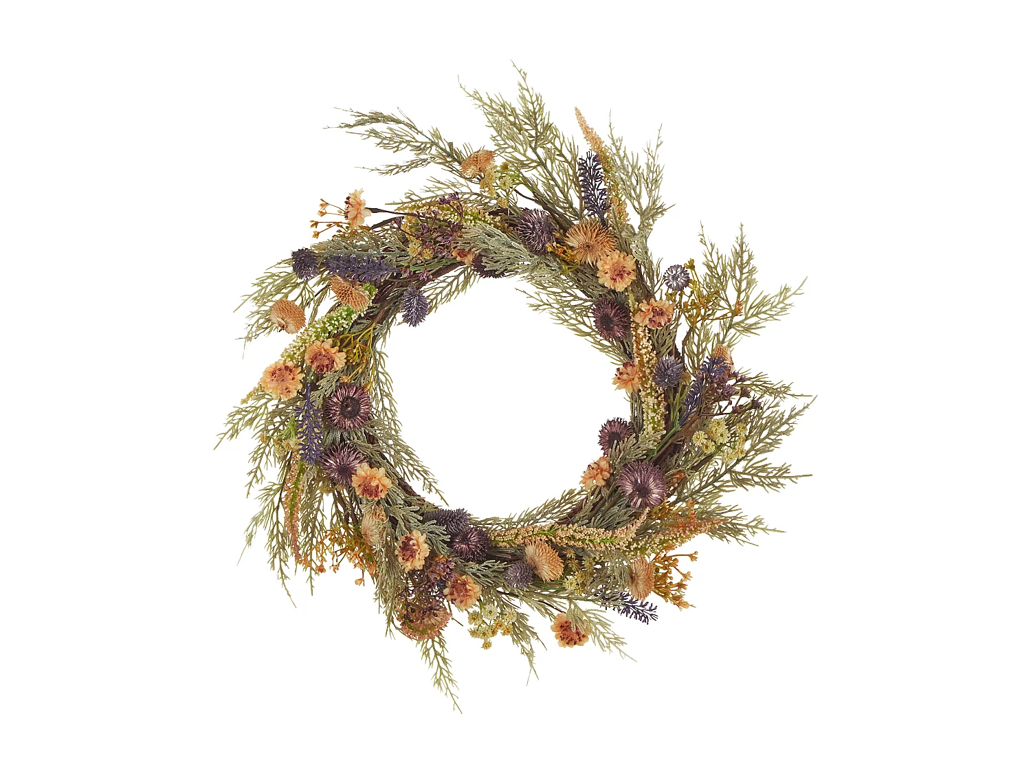 Couronne décorative CAMRUN 45 cm Vert