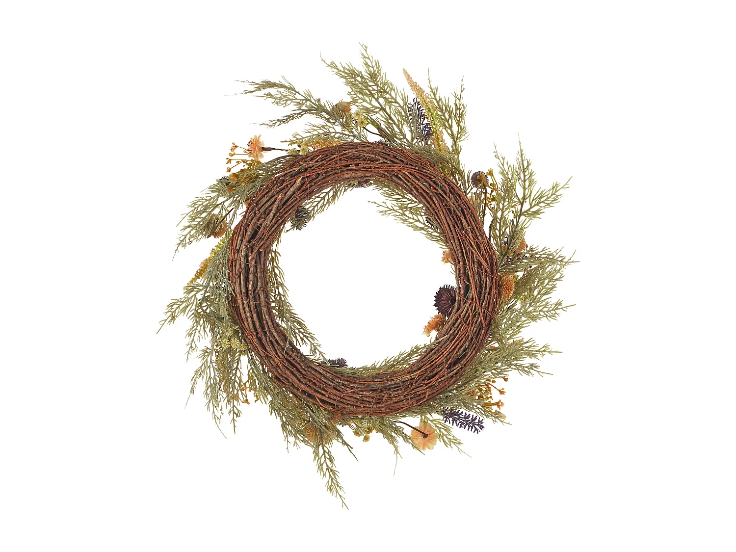 Couronne décorative CAMRUN 45 cm Vert