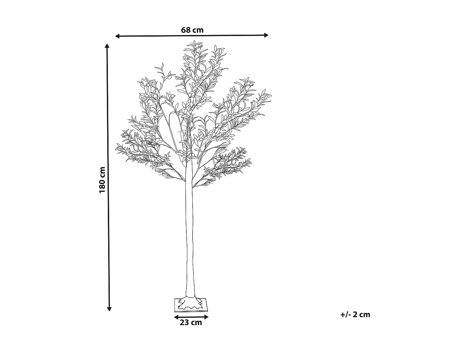 Décoration extérieure LED CELIONI Arbre 180 cm Vert