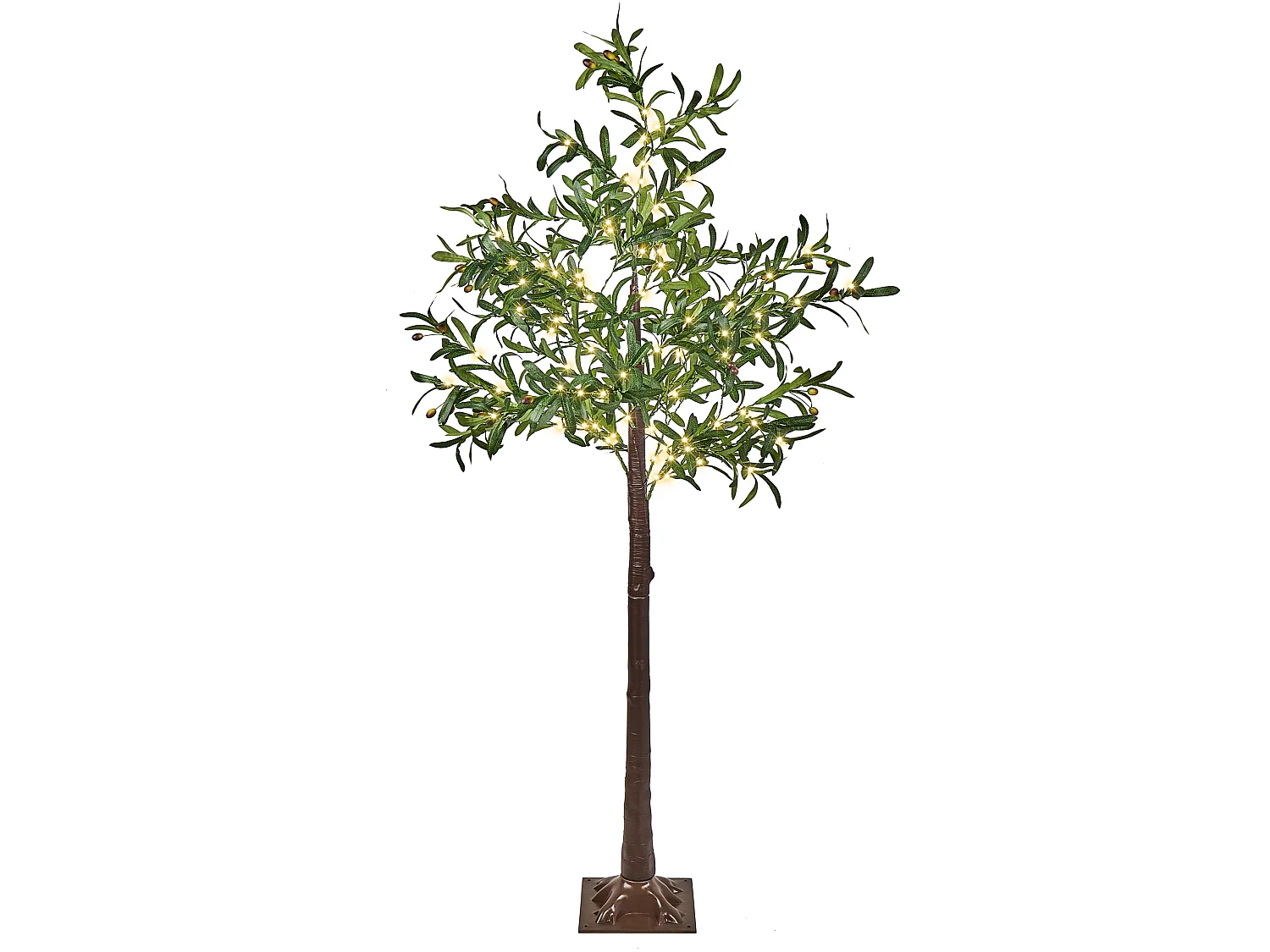 Arbre décoratif extérieur LED 180 cm vert CELIONI