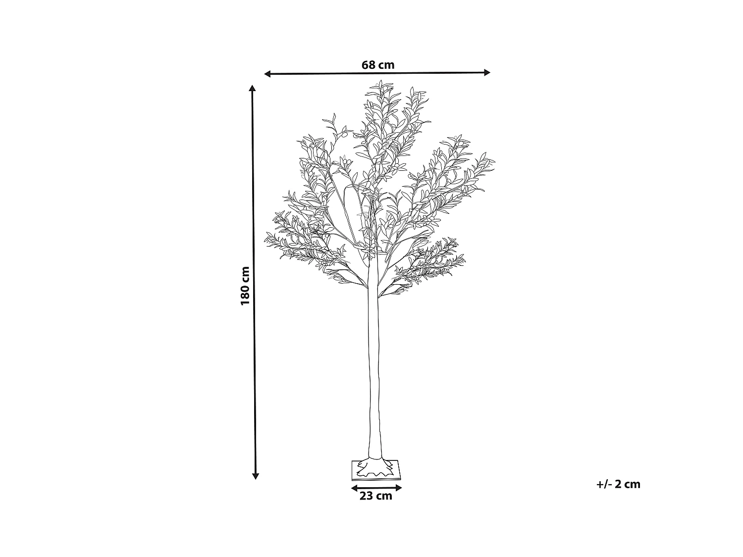 Arbre décoratif extérieur LED 180 cm vert CELIONI