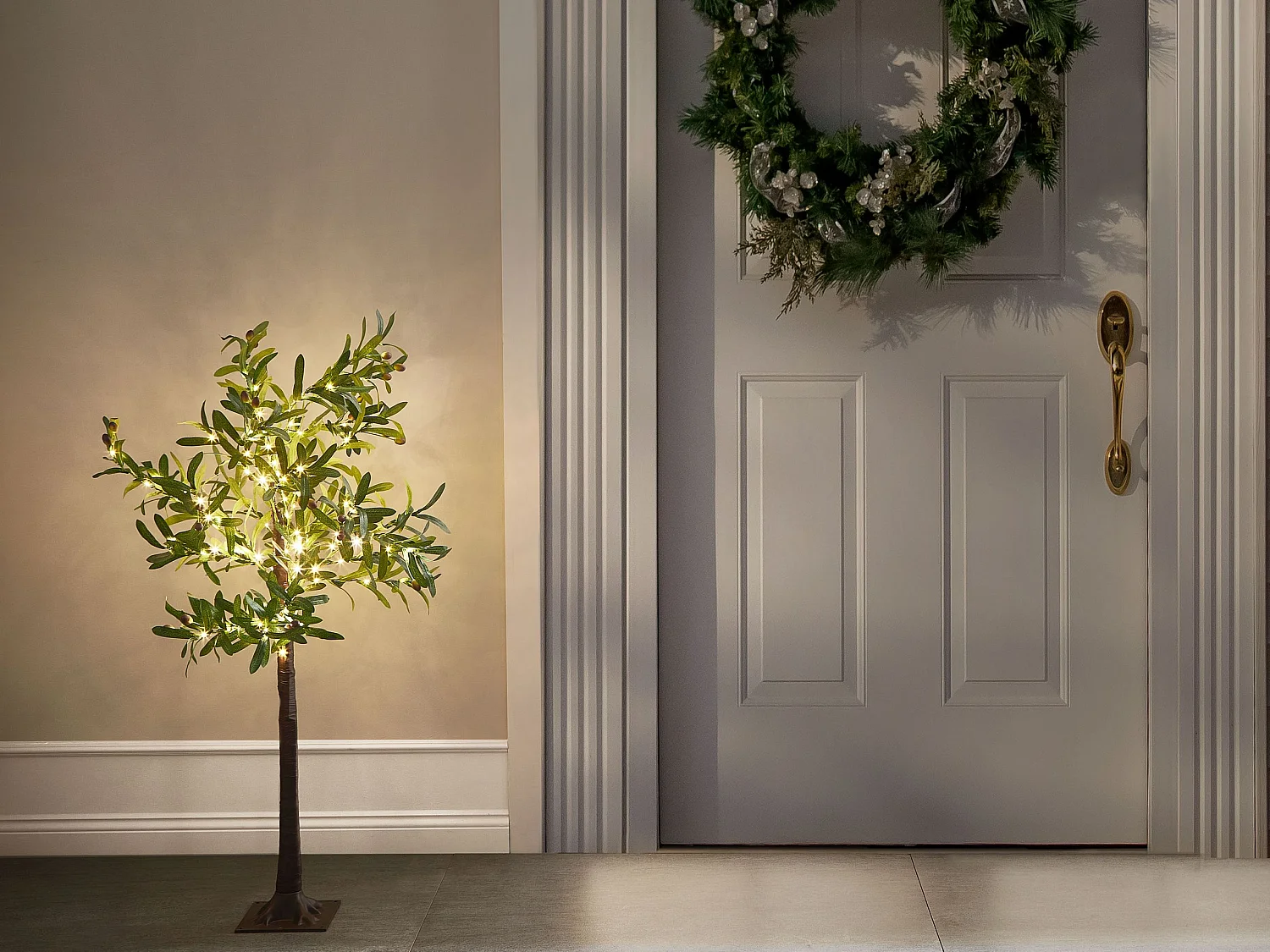 Arbre décoratif extérieur LED 120 cm vert CELIONI