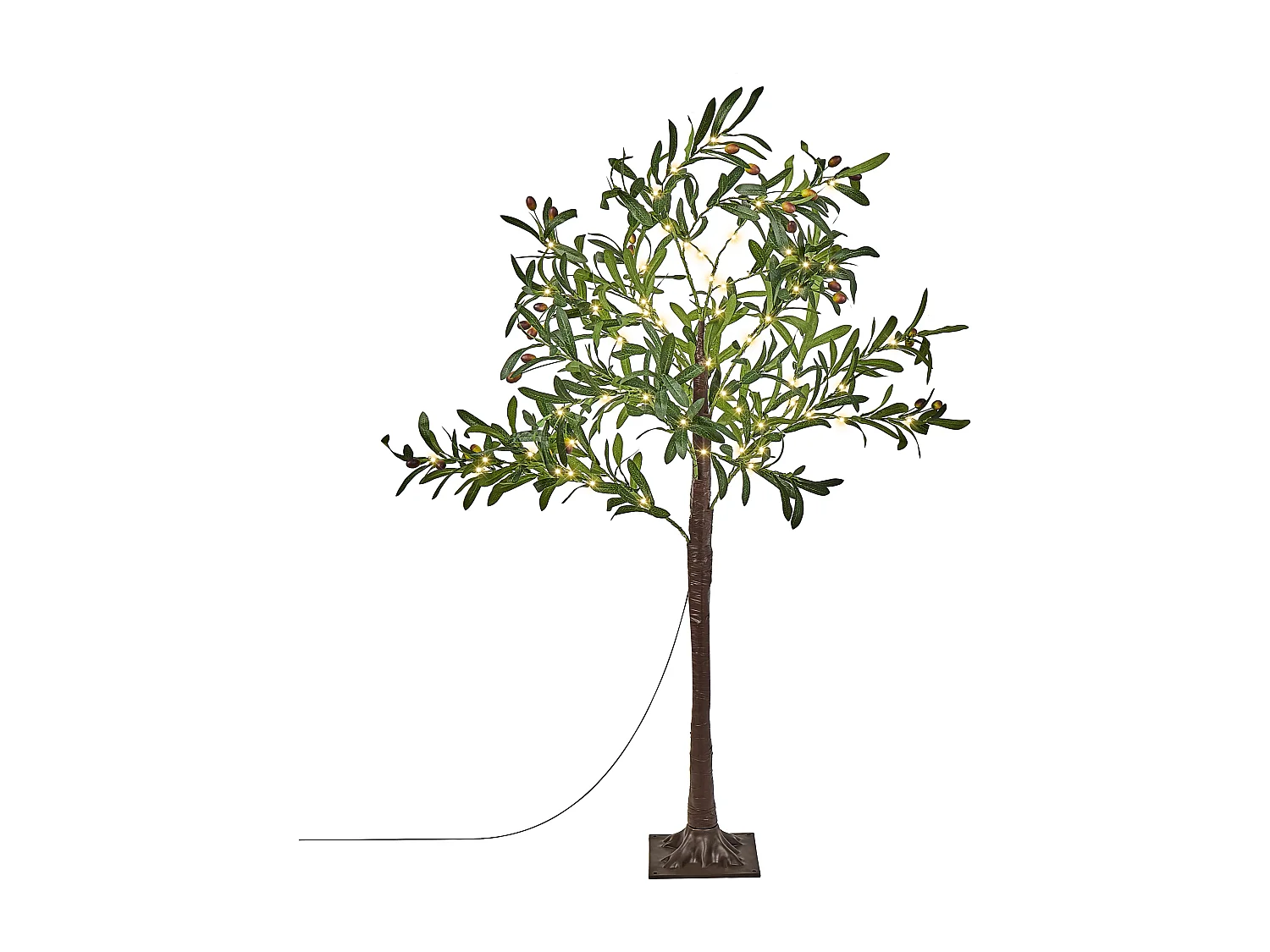 Outdoor Weihnachtsbeleuchtung LED Olivenbaum 120 cm grün CELIONI