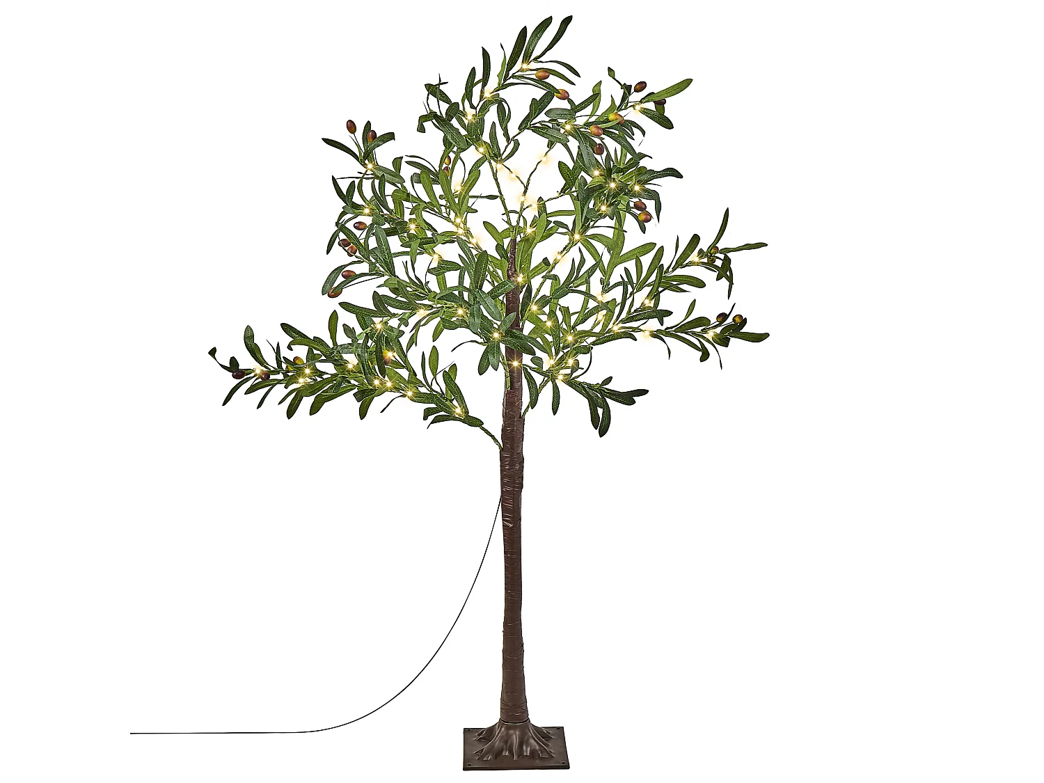 Arbre décoratif extérieur LED 120 cm vert CELIONI