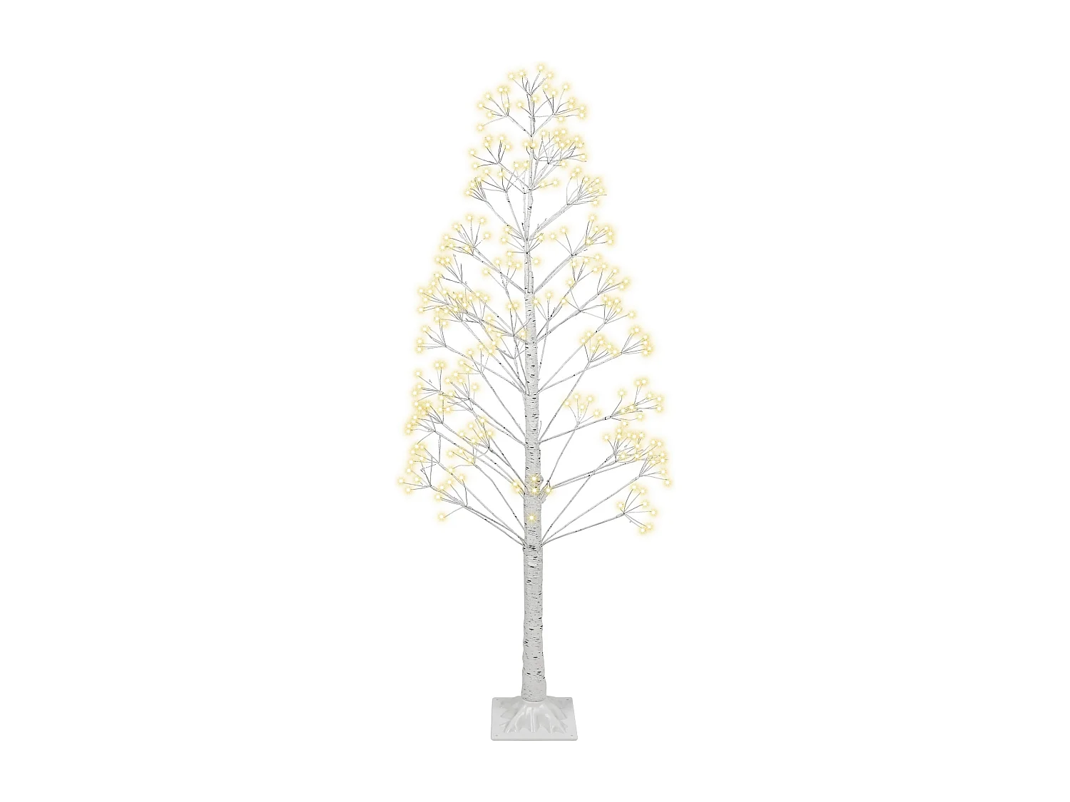 Kerstdecoratie voor buiten LED-verlichting wit 180 cm BALINI