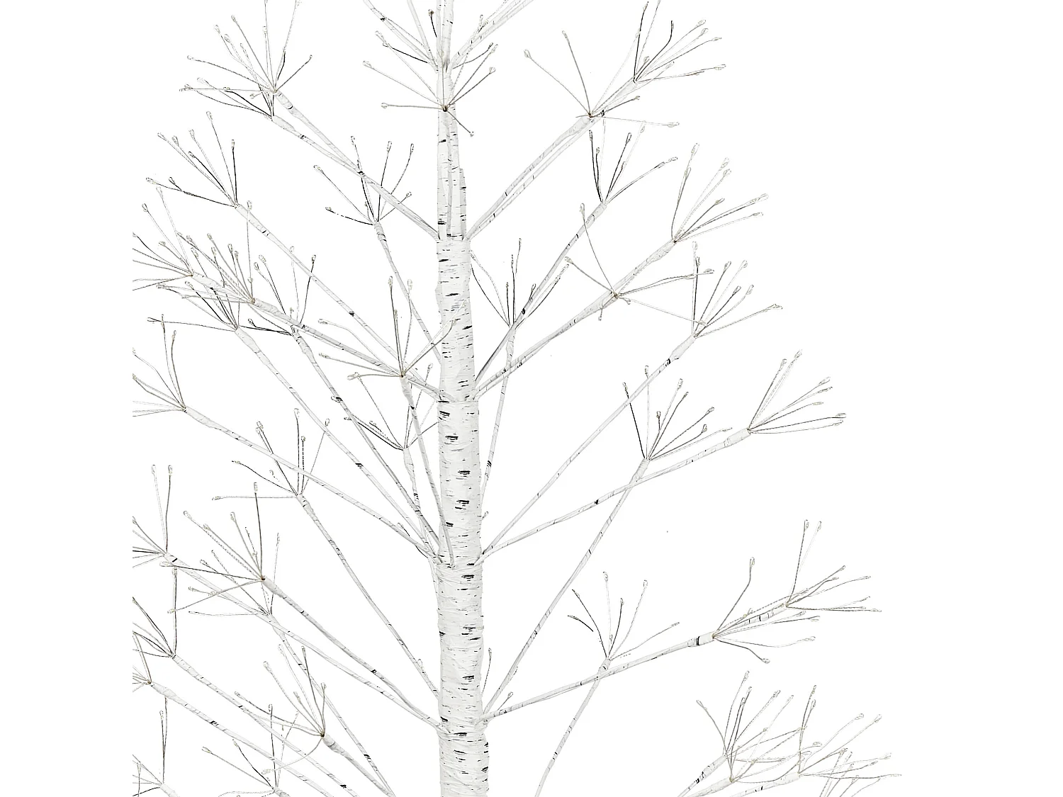 Kerstdecoratie voor buiten LED-verlichting wit 180 cm BALINI