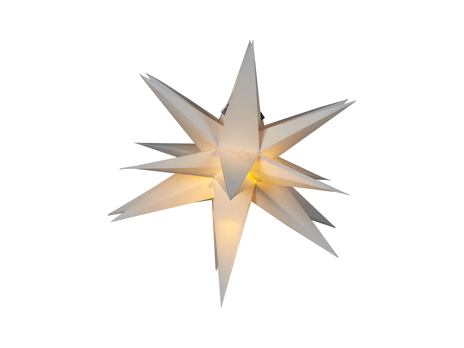 Décoration suspendue LED BHAGIRATHI Étoile 44 cm Blanc cassé