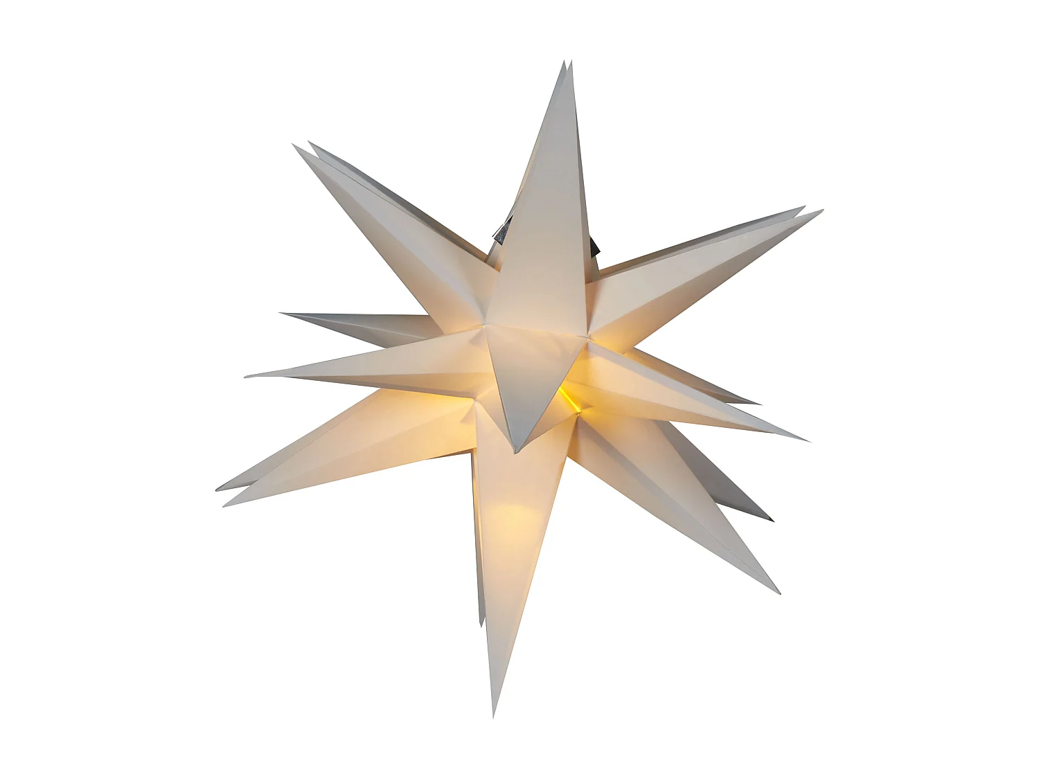 Décoration suspendue LED BHAGIRATHI Étoile 44 cm Blanc cassé