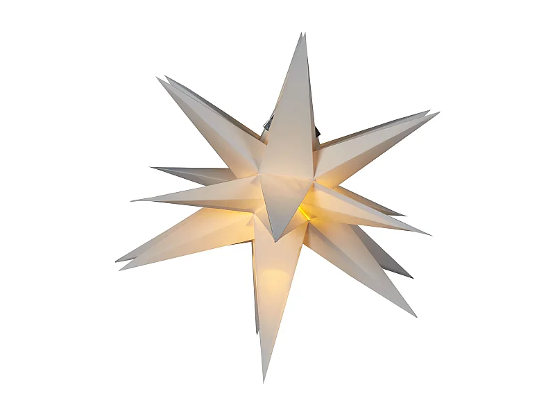 Estrella decorativa LED blanco crema BHAGIRATHI