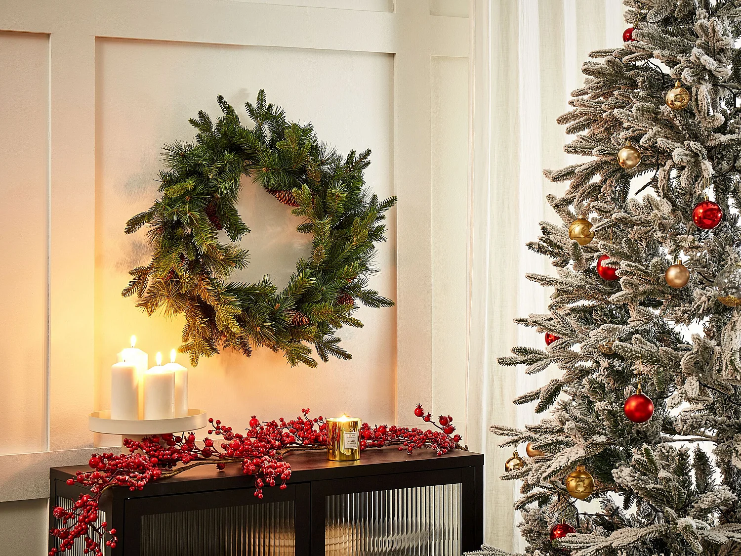 Couronne de Noël KAMERUN Vert 60 cm