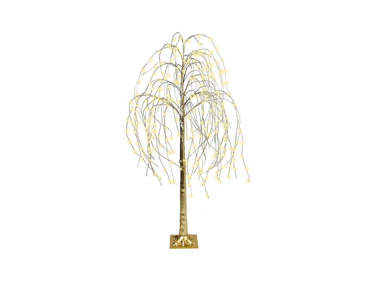 Décoration extérieure LED BALIONI Arbre 180 cm Doré