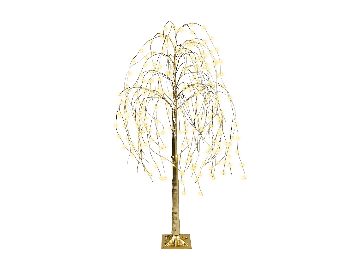 Outdoor Weihnachtsbeleuchtung LED Tannenbaum 180 cm gold BALIONI
