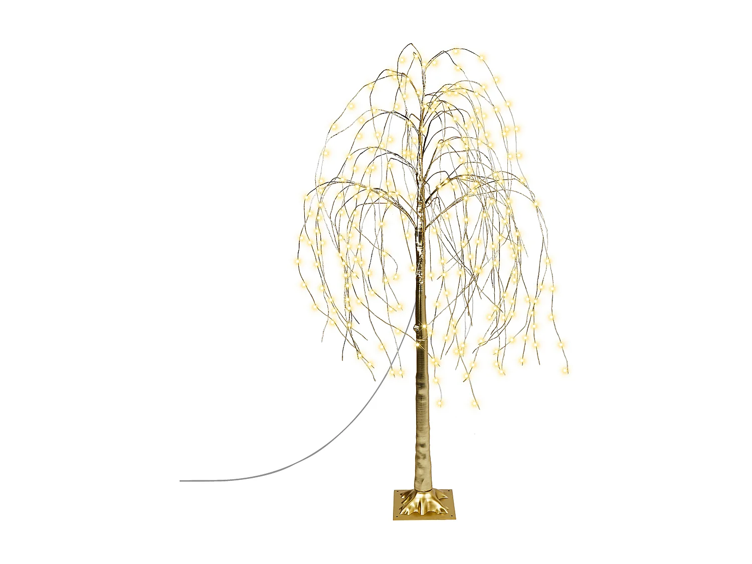 Outdoor Weihnachtsbeleuchtung LED Tannenbaum 180 cm gold BALIONI