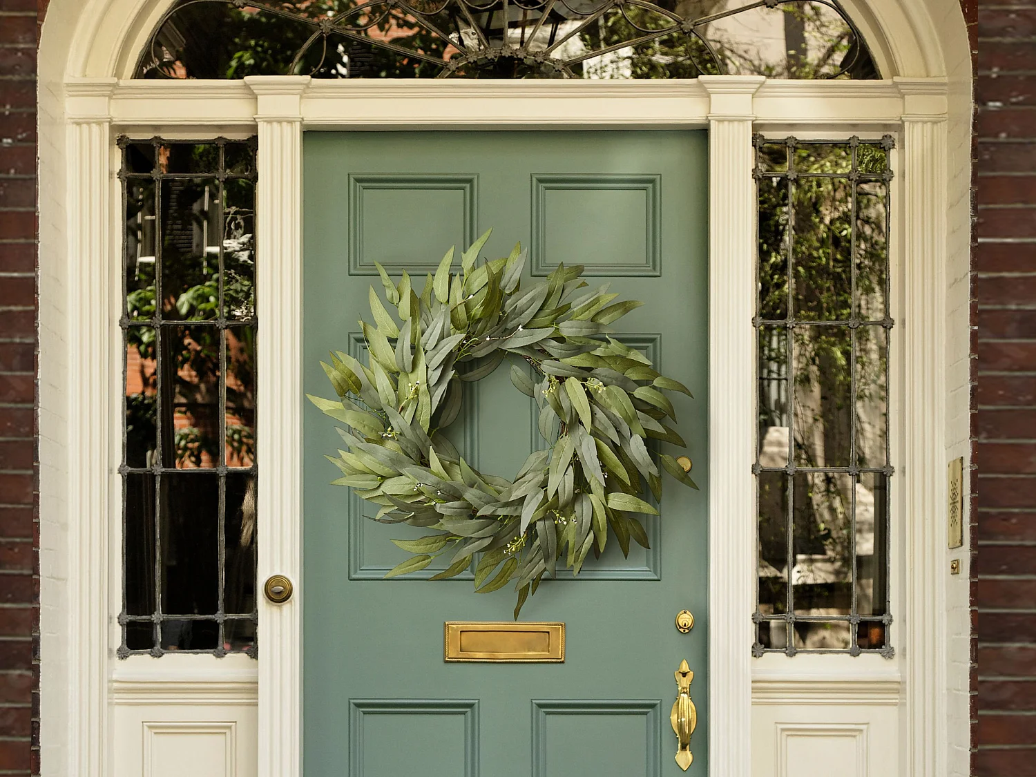 Couronne décorative GAMRUN 70 cm Vert