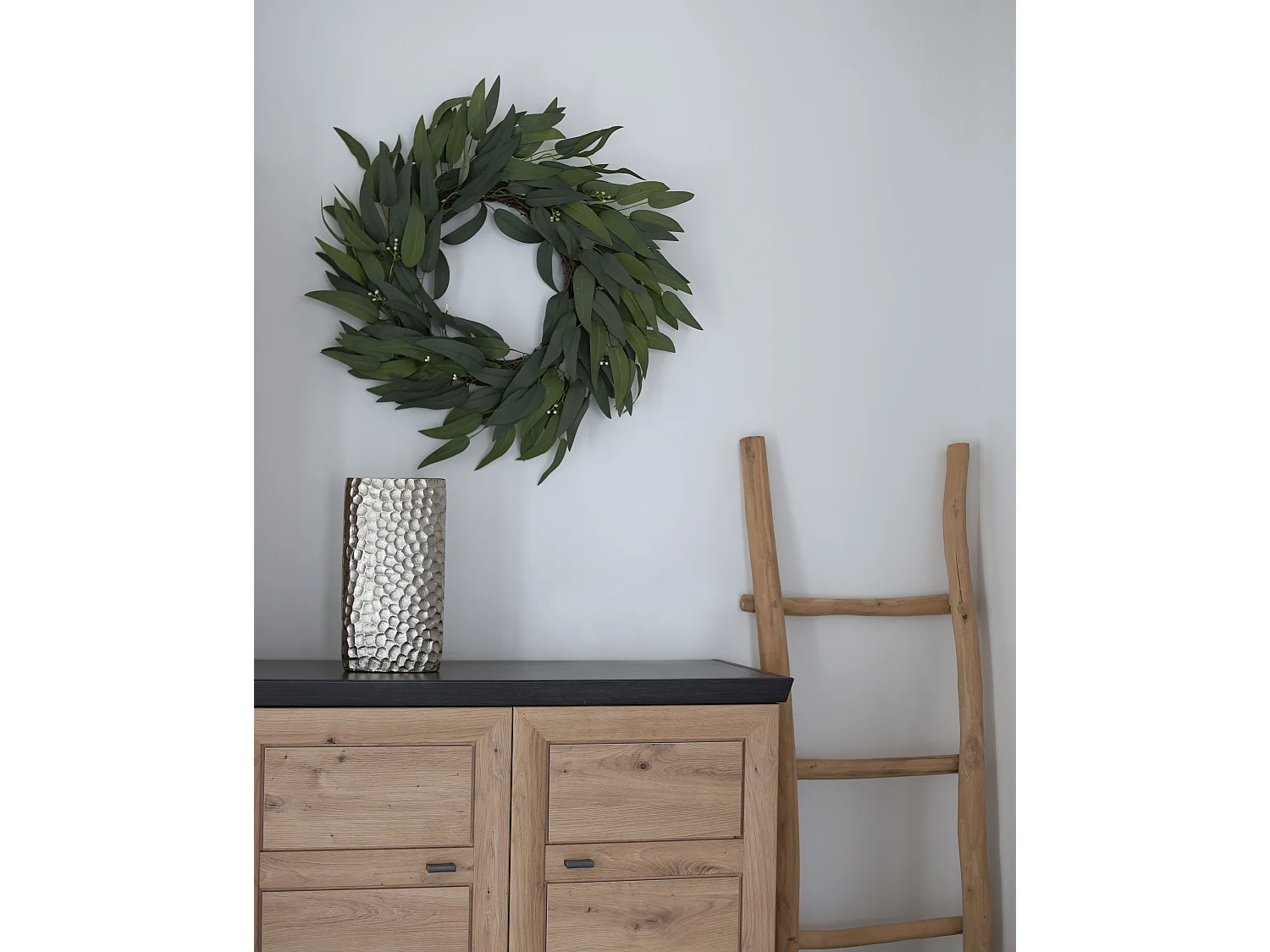 Couronne décorative ø 65 cm verte GAMRUN