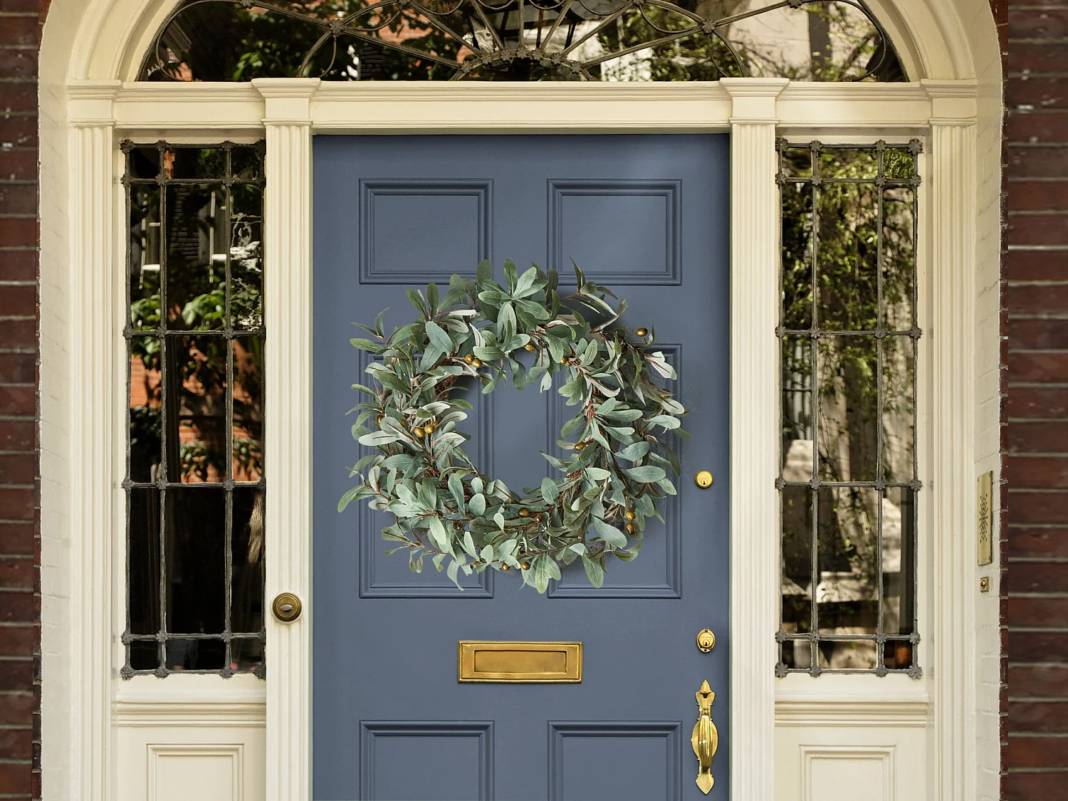 Couronne décorative DANRUN 65 cm Vert