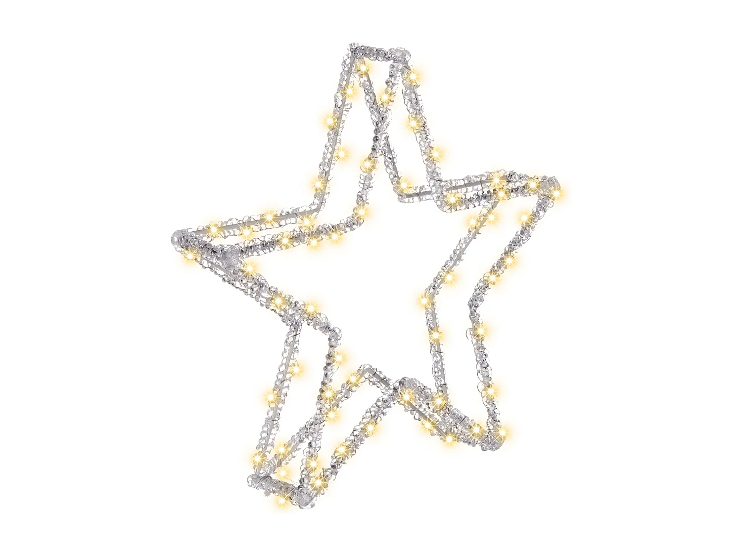 Décoration extérieure LED SIMO Étoile 31 cm Blanc