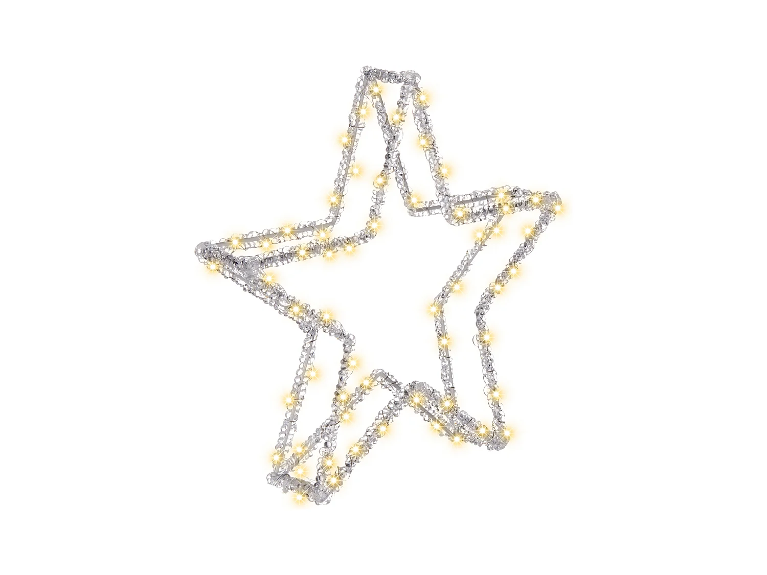 Décoration extérieure LED SIMO Étoile 31 cm Blanc