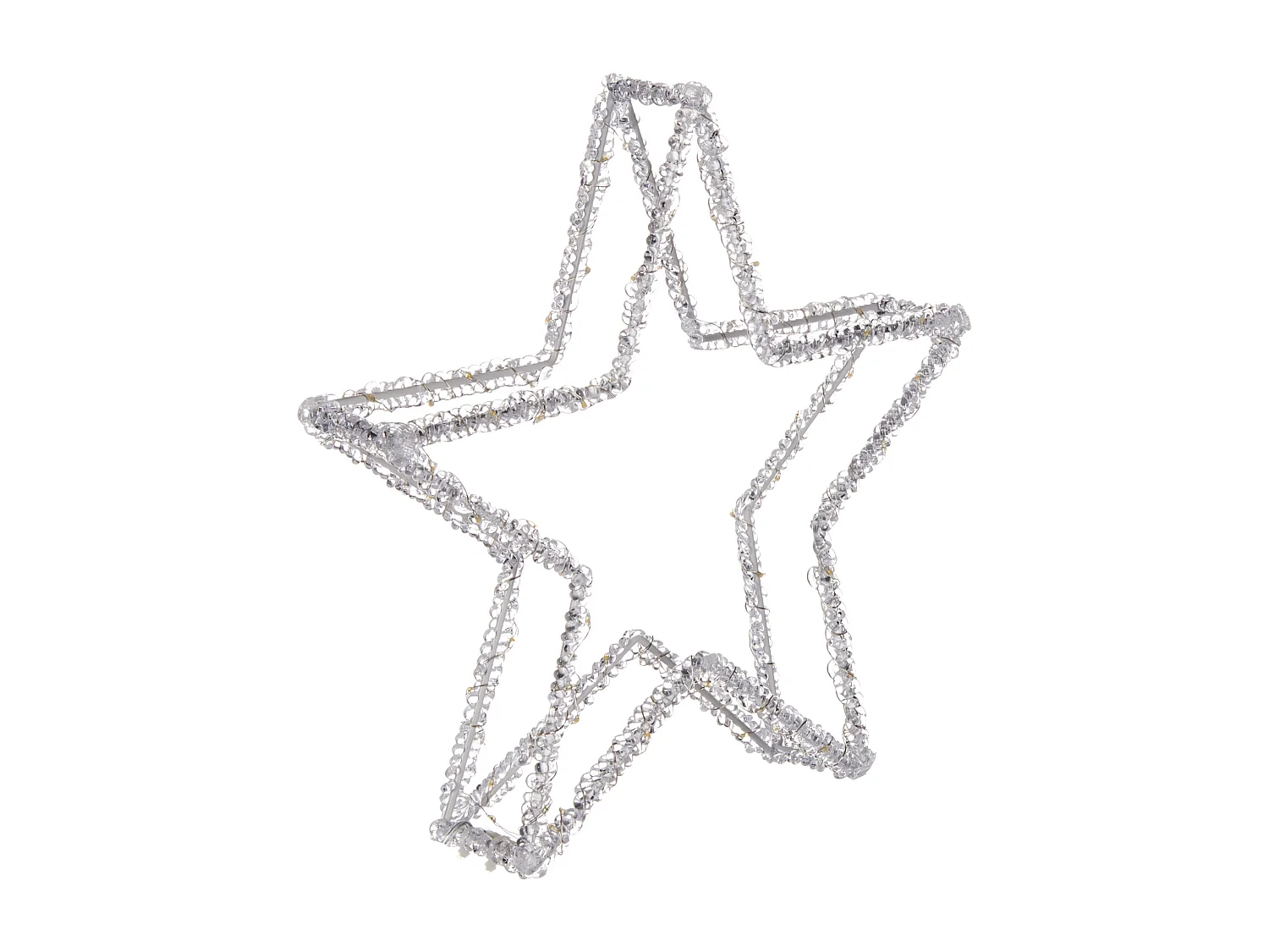 Dekoracja ogrodowa LED gwiazda 31 cm biały SIMO