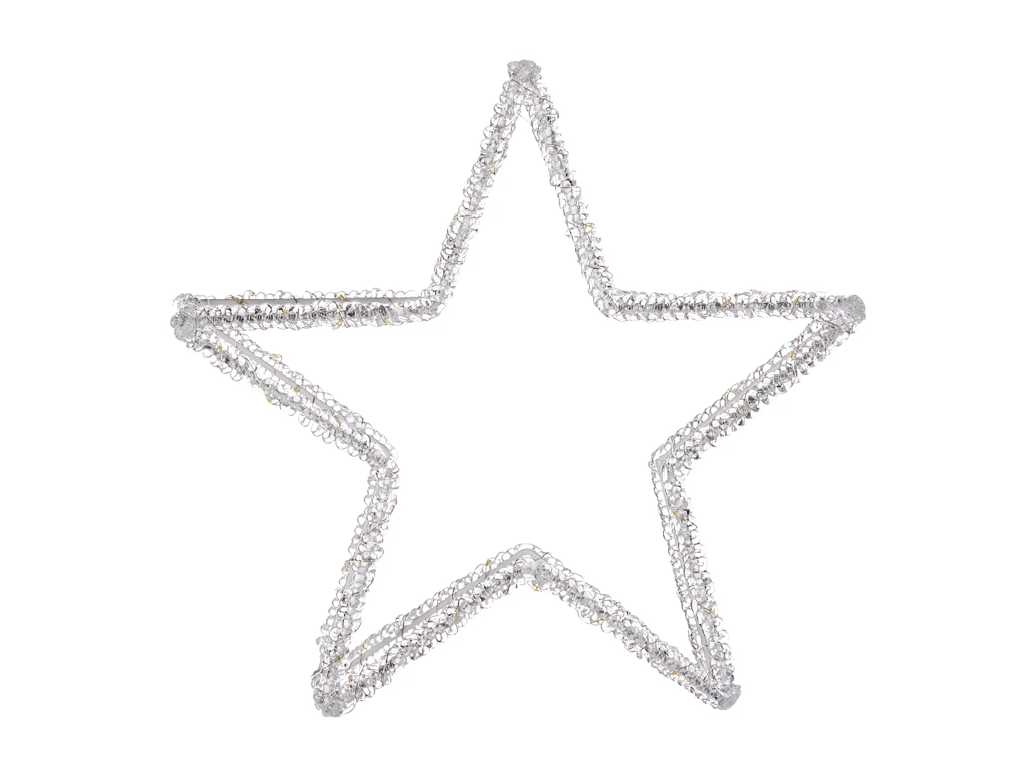 Decorazione a LED stella bianco 31 cm SIMO