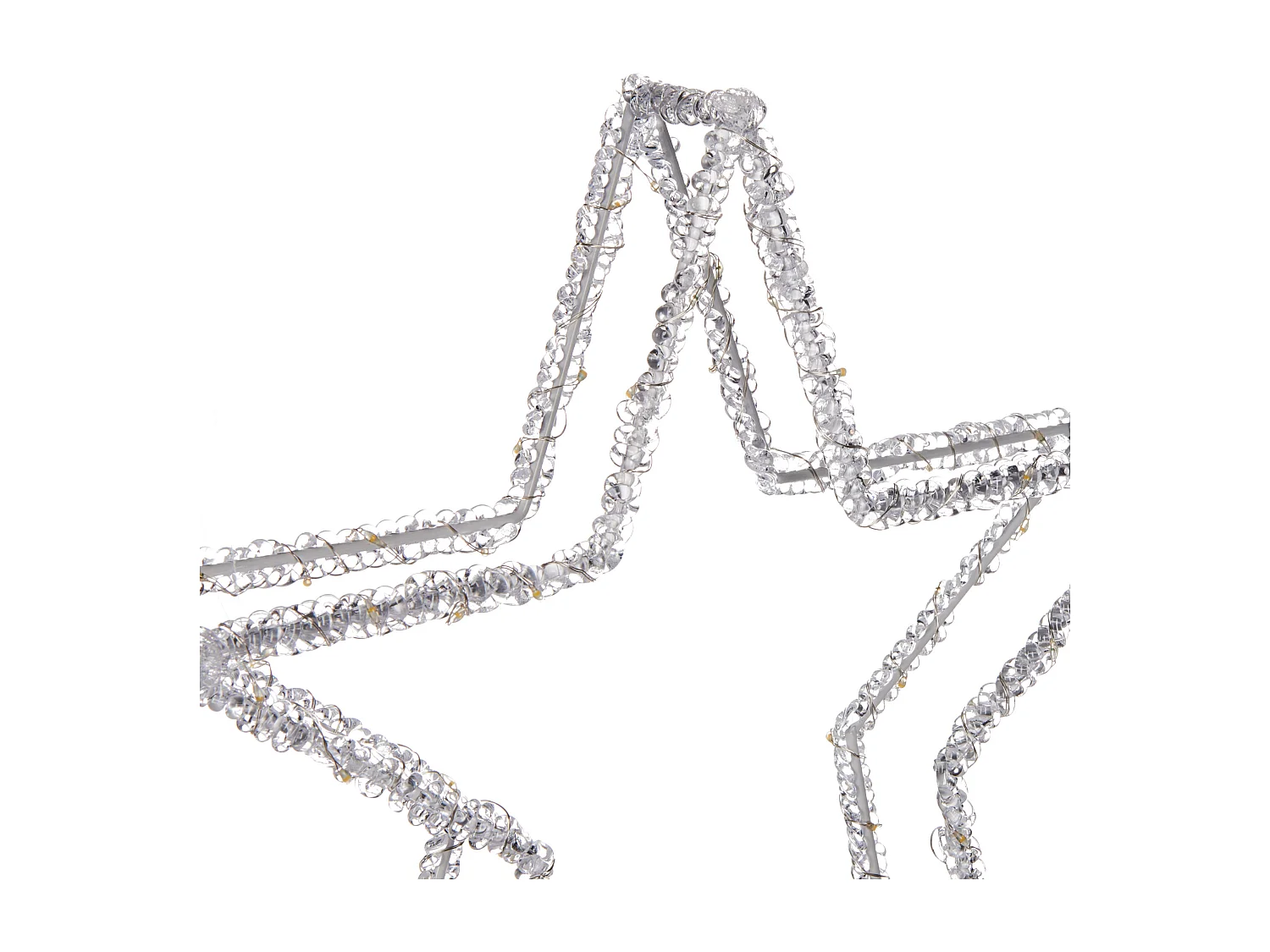 Decorazione a LED stella bianco 31 cm SIMO